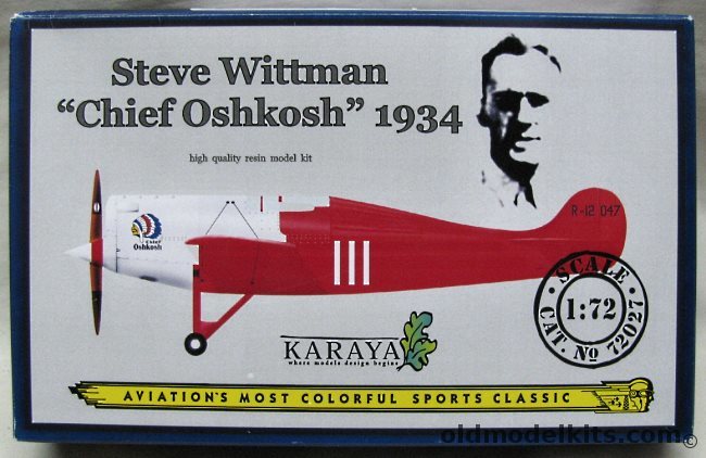 Karaya 1/72 Steve Wittman 'Chief Oshkosh' Racer 1934, 72027 plastic model kit